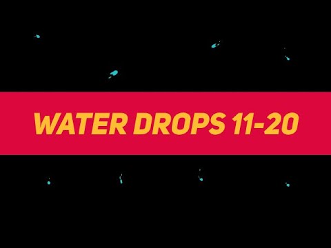 Liquid Elements Water Drops 11-20 Motion Graphics Templates