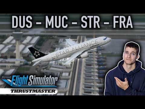 Innerdeutsche Flüge im A320 in Realtime! MSFS LIVE - VATSIM - Thrustmaster TCA - AeroSimGermany