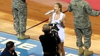 LeAnn Rimes sings National Anthem at Final Four 2011 Houston