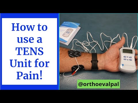 How to use a TENS unit for pain!