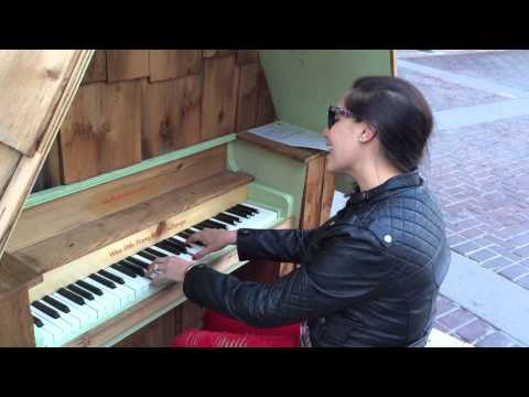 Leslie Cartaya-Llevame Contigo on the Streets of Calgary