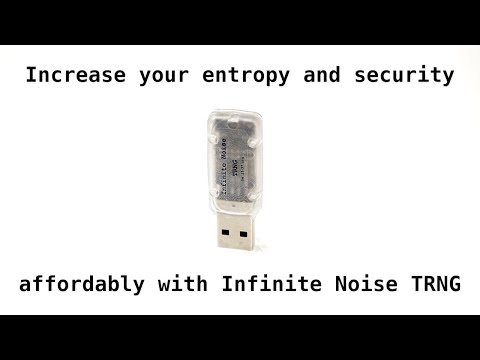 Infinite Noise TRNG: Open hardware USB true random number generator
