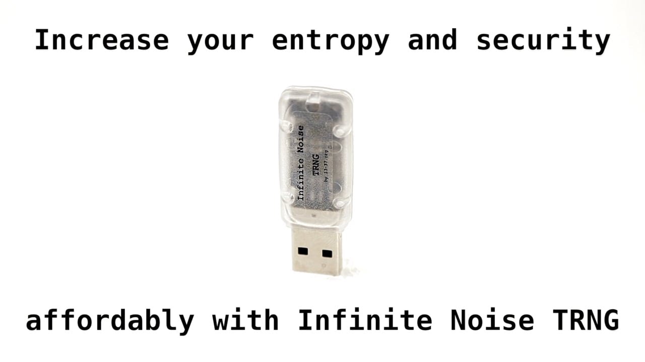 Infinite Noise TRNG: Open hardware USB true random number generator