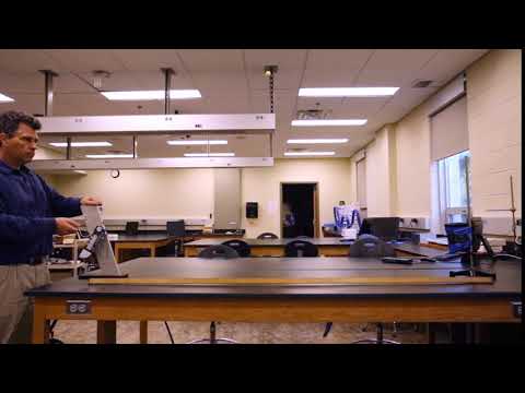 Dr. Jan Fiala projectile motion demonstration UVa-Wise Physics 60 degrees