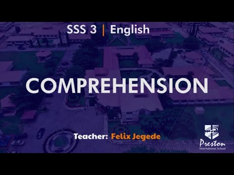 Comprehension - SSS3 English