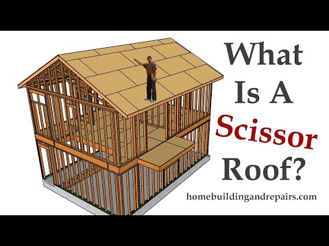 Two Car Garage, Apartment, Side Balcony And Scissor Truss Roof Framing - Episode #12