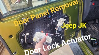 Door Lock Actuator and Door Panel Removal and Repair