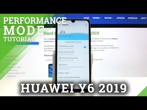 How to Activate High Performance Mode in Huawei Y6 2019 – Turn On Performance Mode