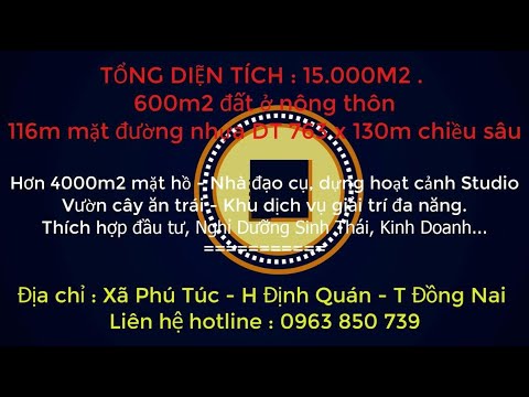 Bán đất mặt đường DT763  xã phú túc. T Đồng Nai. giá 230tr/m
