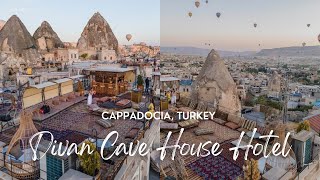 DIVAN CAVE HOUSE HOTEL 🇹🇷 | THE HIGHEST TERRACE IN GOROME | WINTER CAPPADOCIA TU