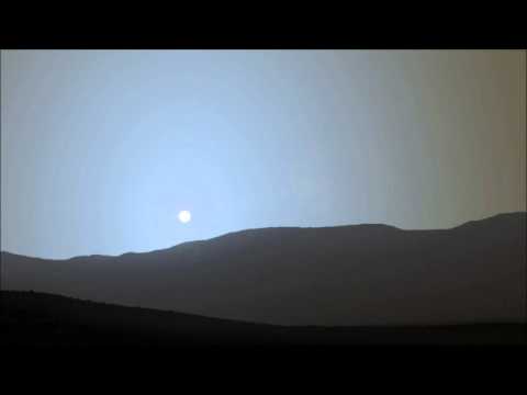Real-time sunset on Mars