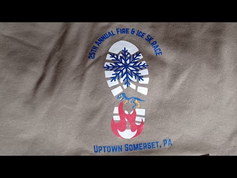 Fire and Ice 5k race course Somerset PA