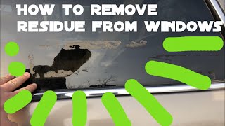 How to remove sticker or tape residue off car windows