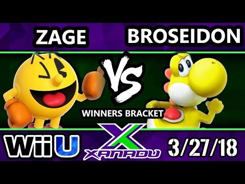 S@X 243 Smash 4 - Zage (Pac-Man) Vs. Broseidon (Yoshi) - Wii U Winners Bracket