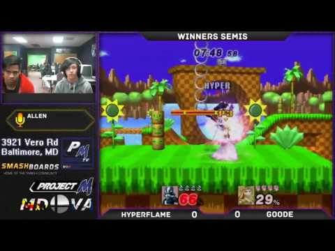 Project M @ Xanadu 12/19/16 Winners Semis: Hyperflame (Wolf, Lucas) vs Goode (Zelda)