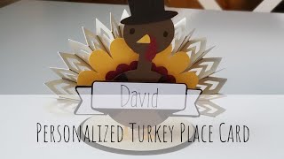 Turkey Place Card | Cricut Tutorial