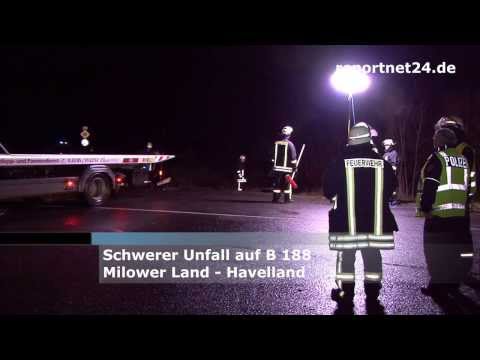 Schwerer Unfall nahe Großwudicke, Milower Land