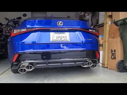 lexus IS 500 meistershaft valve catback. startup, valve open and close, light revs