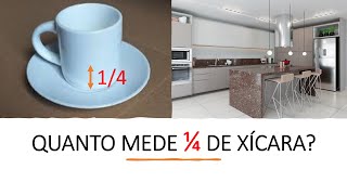 MATEMÁTICA NA COZINHA: QUANTO MEDE 1/4 DE XÍCARA  2/4 DE XÍCARA E 1/3 DE XÍCARA VEJA A RESPOSTA.