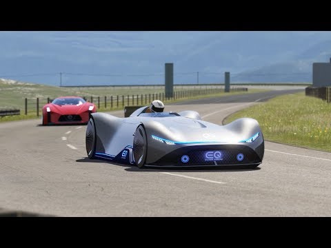 Mercedes-Benz Vision EQ Silver Arrow Concept 2018 vs Nissan Concept 2020 Vision GT at Highlands