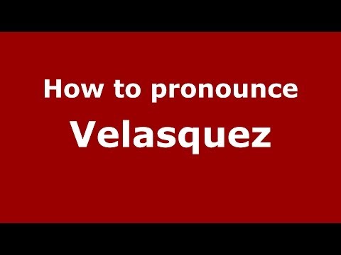 How to pronounce Velasquez (Brazilian Portuguese/Brazil)  - PronounceNames.com