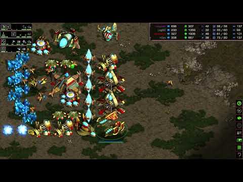 Starcraft Remastered Broodwar FFA on Fighting Spirit PvPvZvZ