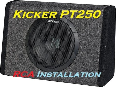 Kicker PT250 Installation Aftermarket Stereo RCA