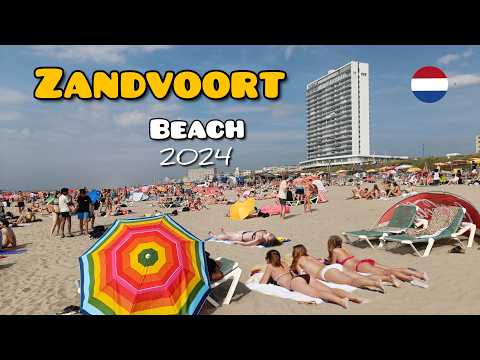 Zandvoort Beach:Most touristic beaches in the Nederlands.Highlights boulevard.beach walk.summer 2024