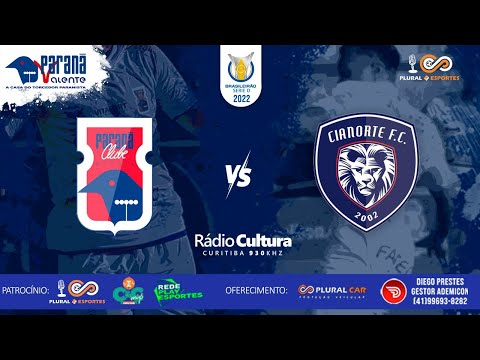 Paraná Clube 1 x 2 Cianorte - 11/06/2022 - Brasileirão Série D