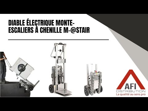 Diable électrique monte escaliers à chenille M-@STAIR - AFI DISTRIBUTION
