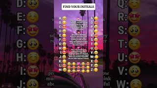 Find your initials #shorts #initials #youtubeshorts