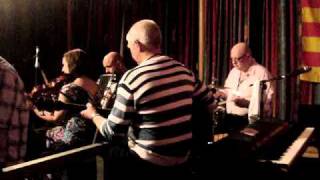 ALASTAIR MACLEOD PLAYING IN ISLESBURGH CENTRE LERWICK  IN SHETLAND 2010 FESTIVAL.