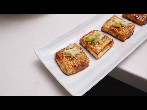 Japanese tofu recipe | Tofu steaks with kabayaki sauce (EASY!)