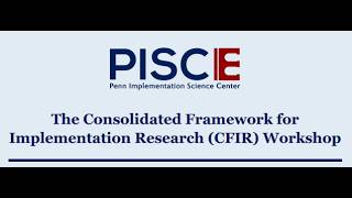 CFIR User Guide Workshop 2026