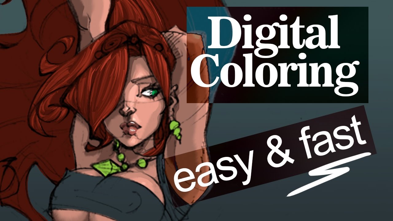 How to color  - easy and fast technique in Photoshop!