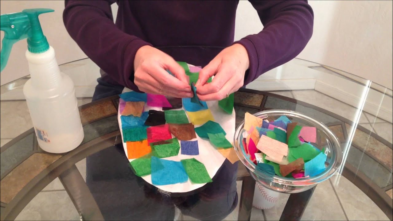 Easter Egg Tissue Craft