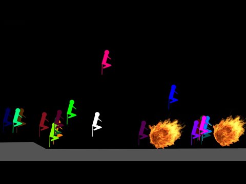 pogo stick race in algodoo