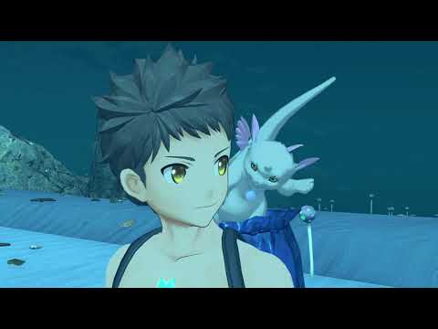 Xenoblade Chronicles 2 Swimsuit Edition Cutscene 079 - Easy Tunnel Through the Clouds