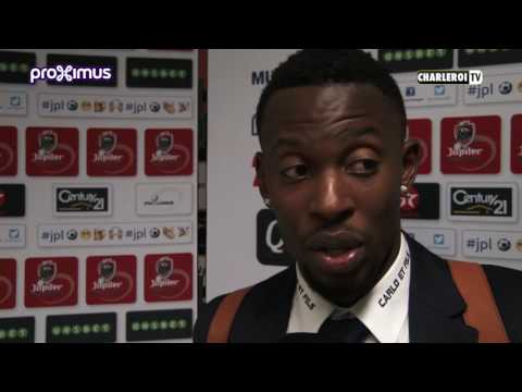 Francis NGANGA & Clinton MATA Après R.Charleroi S.C - Club Brugge KV