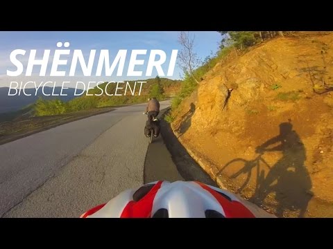 Albania,  Shënmeri, sh5 road, bicycle descent / GoPro / SWOutdoor