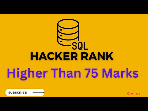 Hackerrank Practice Sql Higher Than 75 Marks