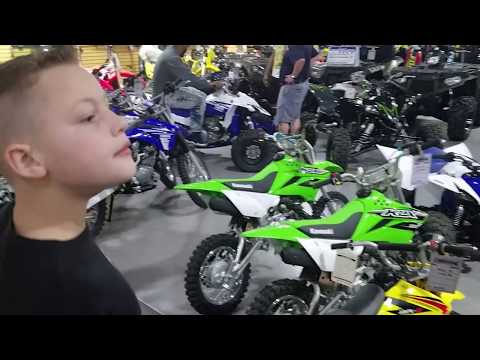 Let's go get his new 2017 kx65  dirt bike!!