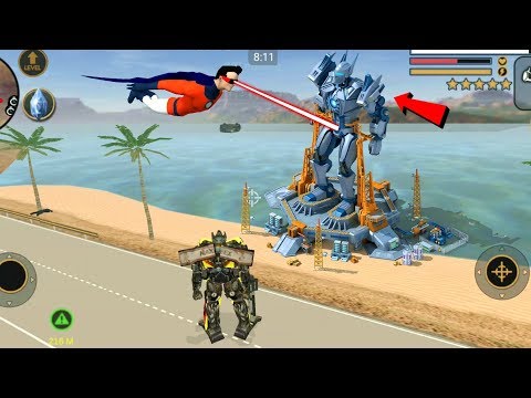 Vegas Crime Simulator - (Naxeex Transformer Robot War) - Robot Machine Fight 10 Minutes HD
