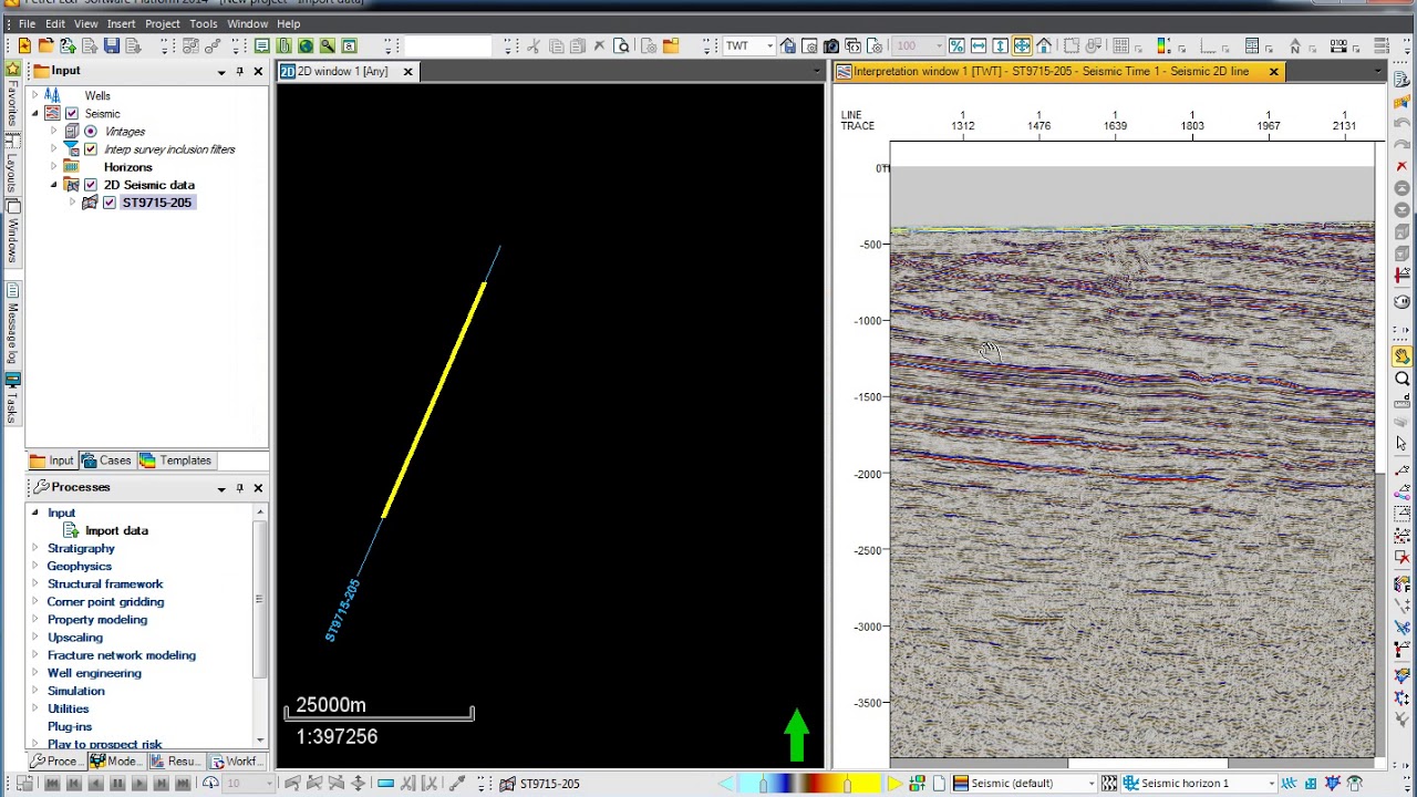 Petrel Loading seismic data | Seismic interpretation |