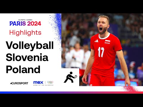CLOSE MATCH! 😳 | Slovenia vs Poland - Volleyball Quarter-Final Highlights | #Paris2024 #Olympics