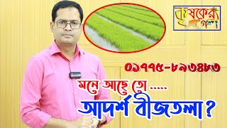 আদর্শ বোরো বীজতলা নির্বাচন ও প্রস্তুতি