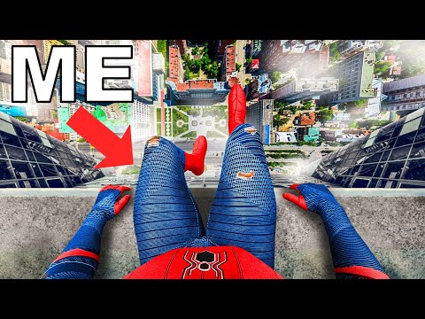 I Tried Extreme Spiderman Stunts in Real Life!