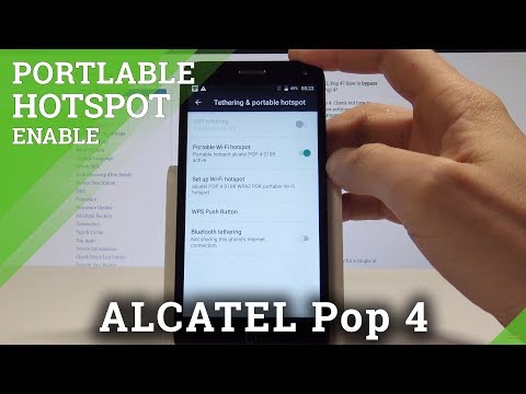 How to Enable Portable Hotspot on ALCATEL Pop 4 - Share Wi-Fi / Mobile Hotspot