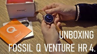 Unboxing Damen Smartwatch Fossil Q Venture HR - 4. GENERATION - Nerdweib - Deutsch