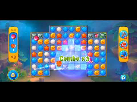 Fishdom Easy Level 9482 (with ingame lightning booster) @choraelmin